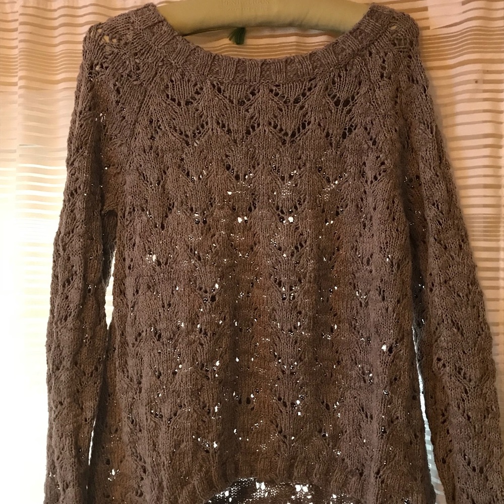 Grey knit sweater